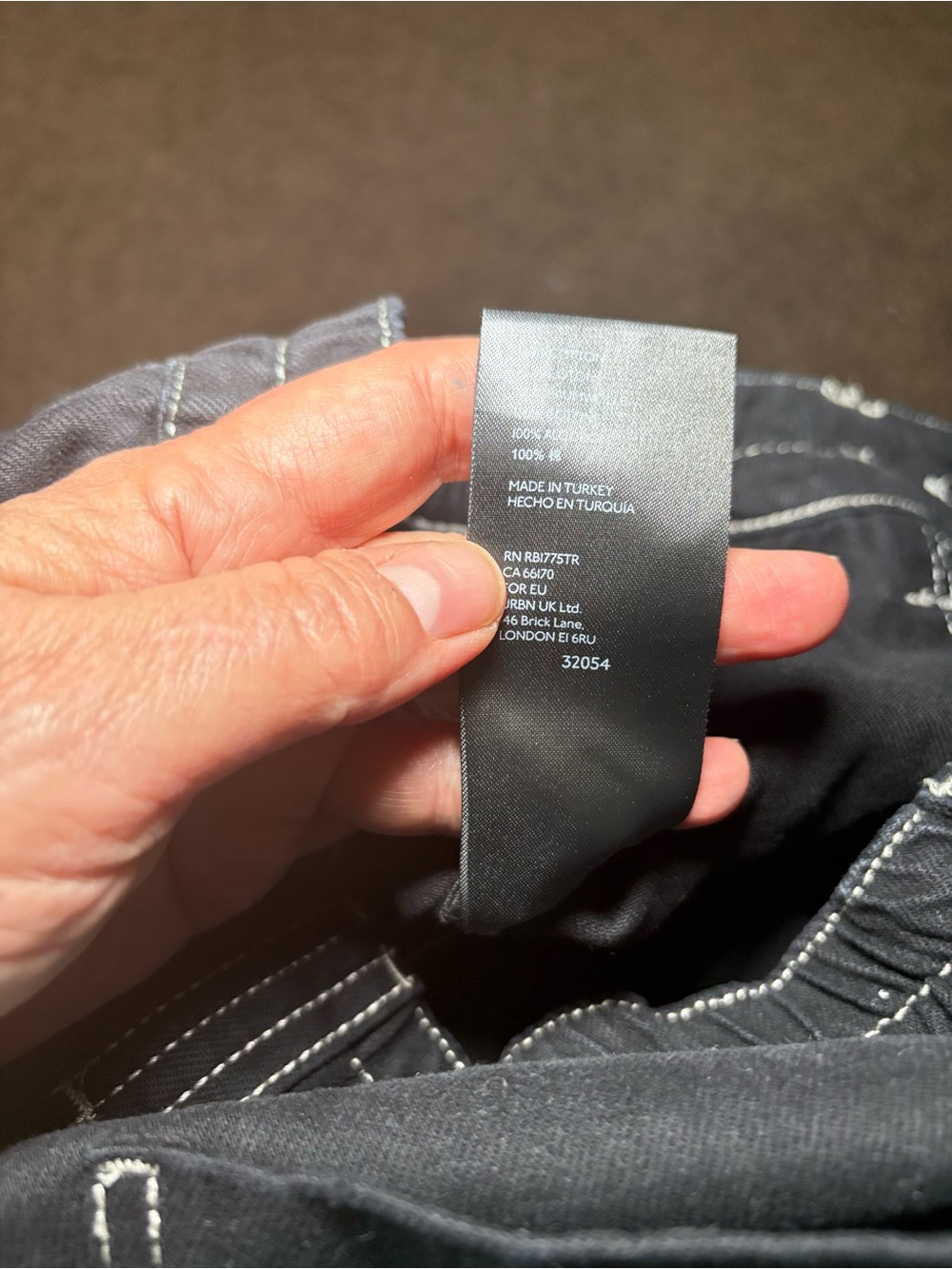 BDG Black Contrast Stitch Cargo Jeans | Urban Outfitters Y2K Utility Pants - Picture 4 of 10